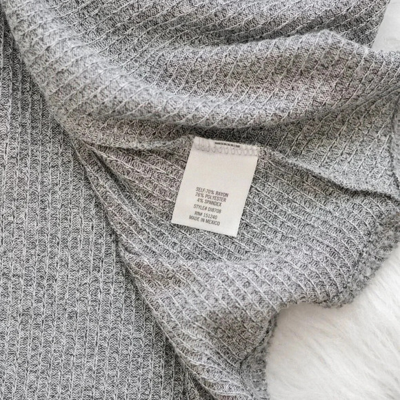 ALYA ANTHROPOLOGIE SOFT GREY SWEATER DRESS BELL SLEEVES SZ L - Picture 8 of 8